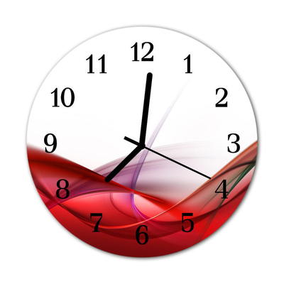 Horloge murale en verre Abstrait