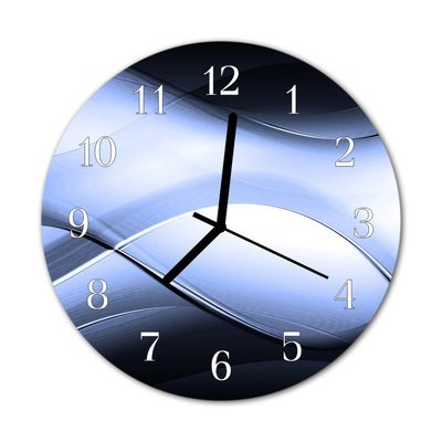 Horloge murale en verre Abstrait