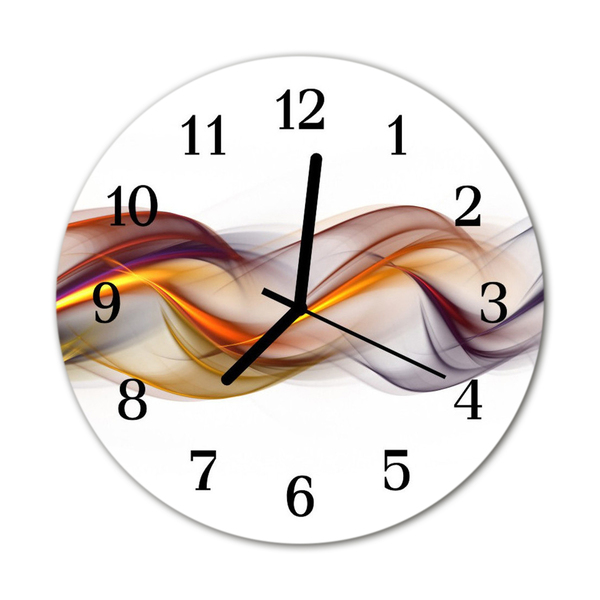 Horloge murale en verre Abstrait