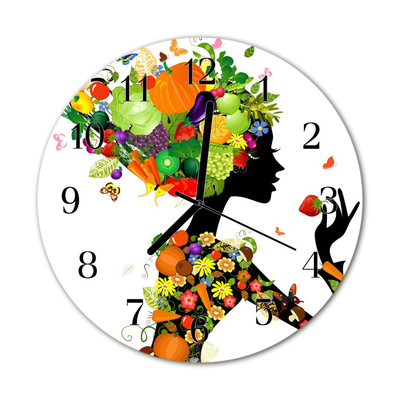 Horloge murale en verre Art