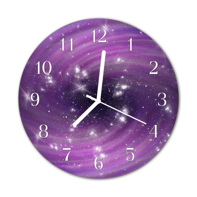 Horloge murale en verre Abstrait