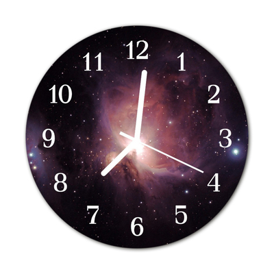 Horloge murale en verre Cosmos