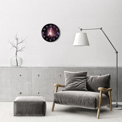 Horloge murale en verre Cosmos