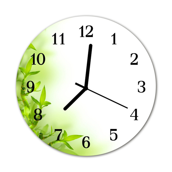 Horloge murale en verre Nature