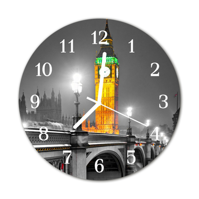 Horloge murale en verre Big ben