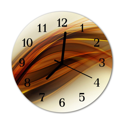 Horloge murale en verre Abstrait