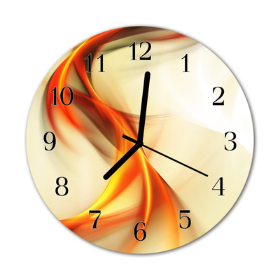 Horloge murale en verre Abstrait