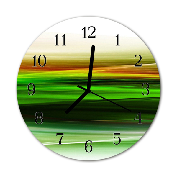 Horloge murale en verre Abstrait