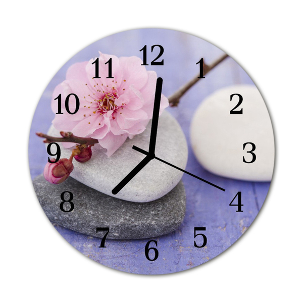 Horloge murale en verre Noyaux