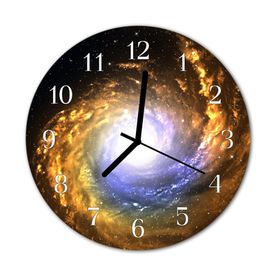 Horloge murale en verre Cosmos