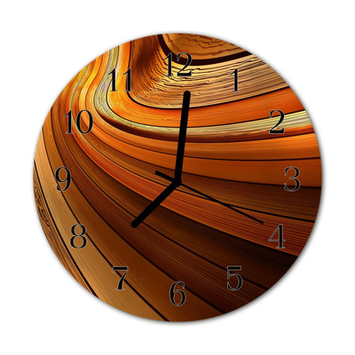 Horloge murale en verre Abstrait