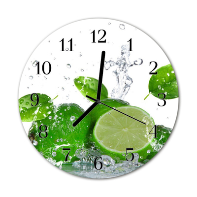 Horloge murale en verre Chaux