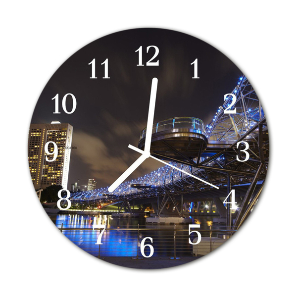 Horloge murale en verre Nuit