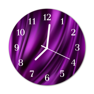 Horloge murale en verre Abstrait