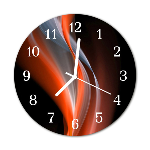 Horloge murale en verre Abstrait