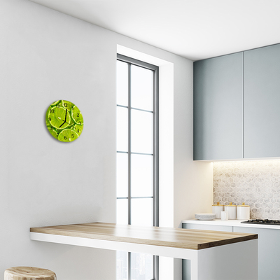 Horloge murale en verre Chaux