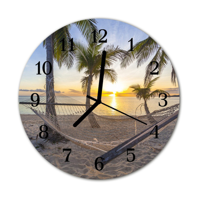 Horloge murale en verre Hamac