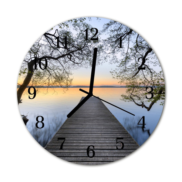 Horloge murale en verre Crépuscule