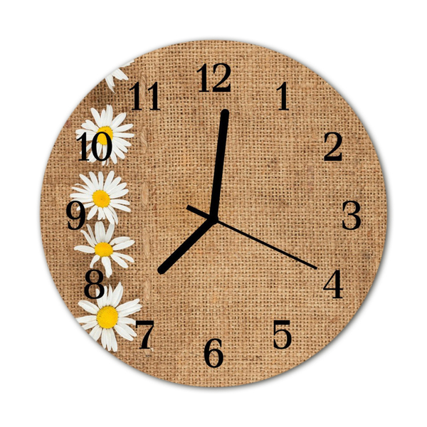 Horloge murale en verre Marguerite