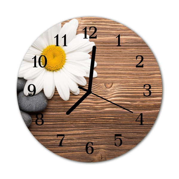 Horloge murale en verre Marguerite