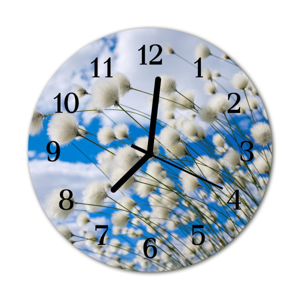 Horloge murale en verre Coton