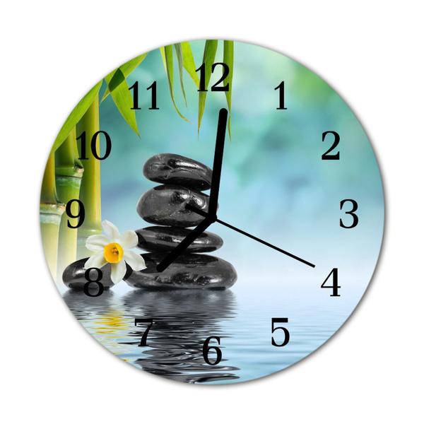 Horloge murale en verre Noyaux