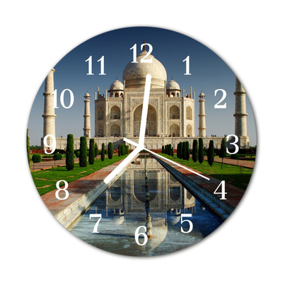 Horloge murale en verre Taj mahal