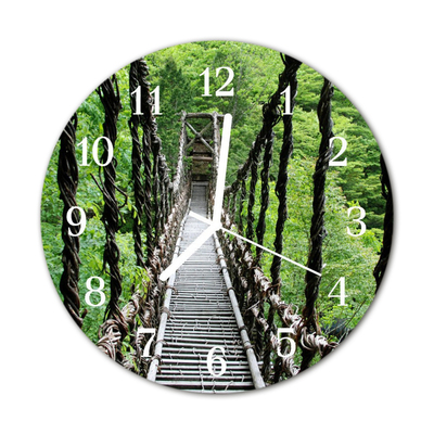 Horloge murale en verre Pont suspendu