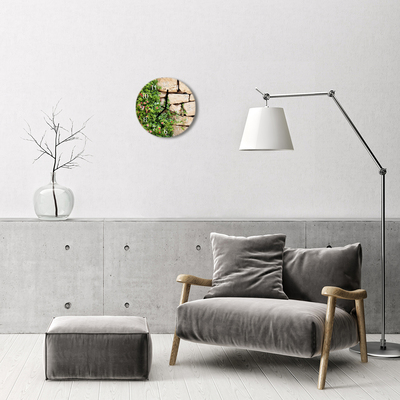 Horloge murale en verre Pierres nature