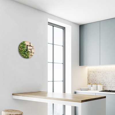 Horloge murale en verre Pierres nature