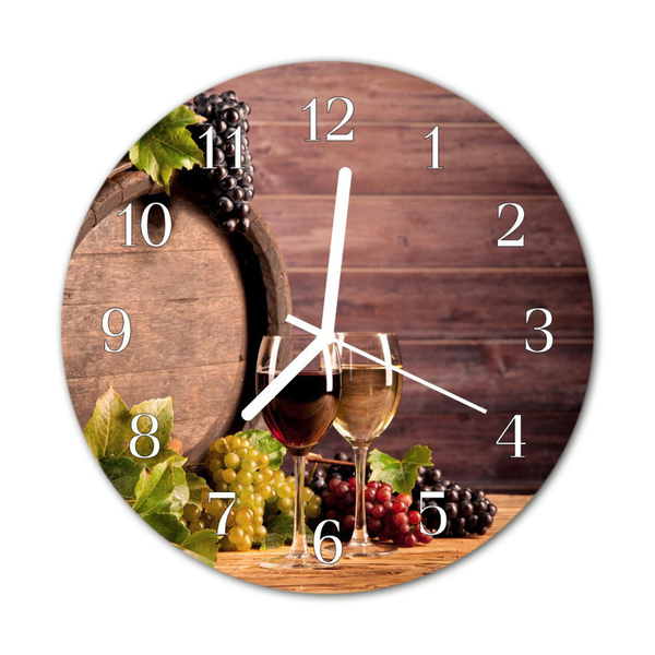 Horloge murale en verre Raisin