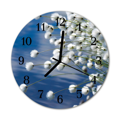 Horloge murale en verre Coton