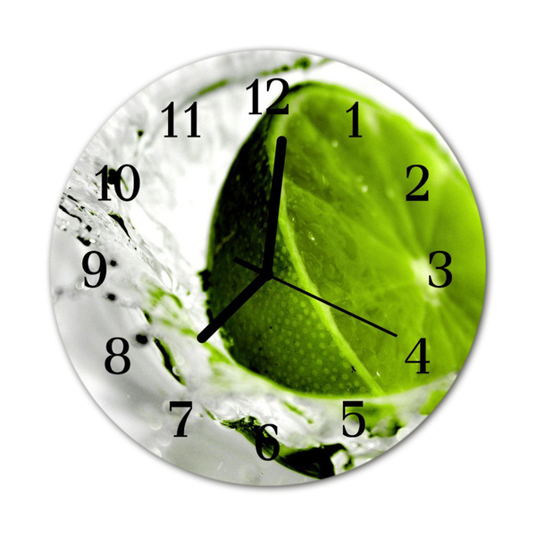 Horloge murale en verre Chaux