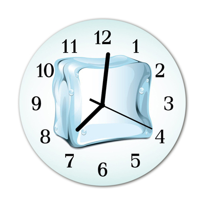 Horloge murale en verre Glace