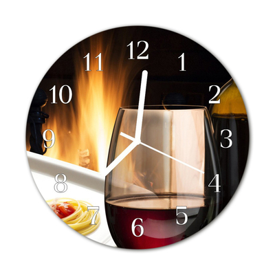 Horloge murale en verre Spaghetti