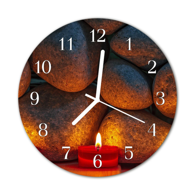 Horloge murale en verre Noyaux