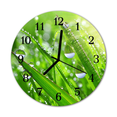 Horloge murale en verre Rosée