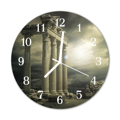 Horloge murale en verre Acropole