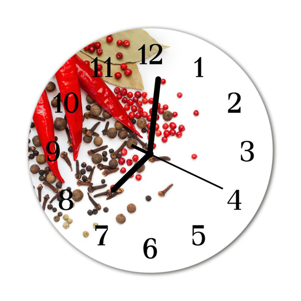 Horloge murale en verre Chili