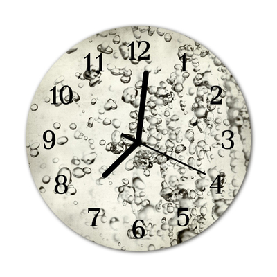 Horloge murale en verre Gouttes