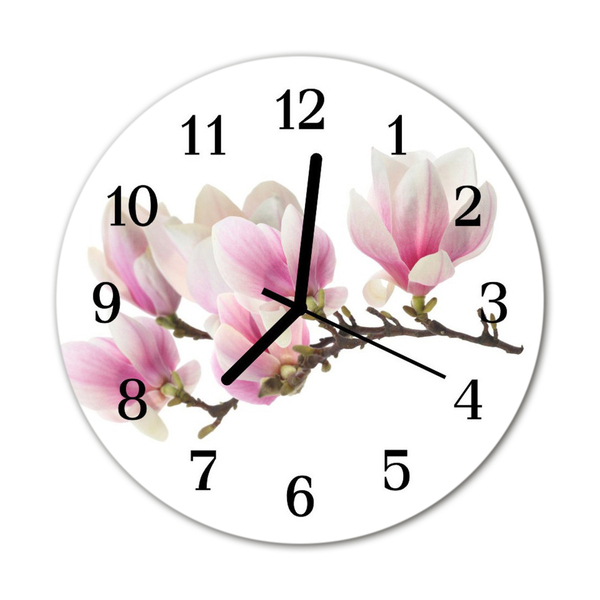 Horloge murale en verre Magnolia