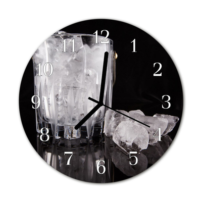 Horloge murale en verre Glace