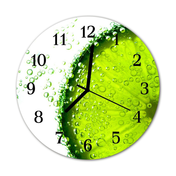 Horloge murale en verre Chaux