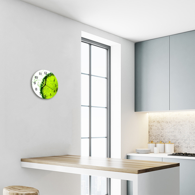 Horloge murale en verre Chaux