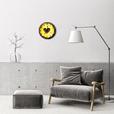 Horloge murale en verre Ananas