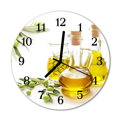 Horloge murale en verre Huile