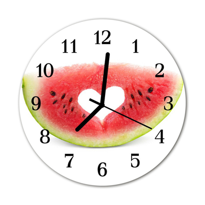 Horloge murale en verre Melon d'eau