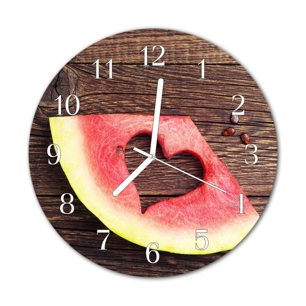 Horloge murale en verre Melon d'eau