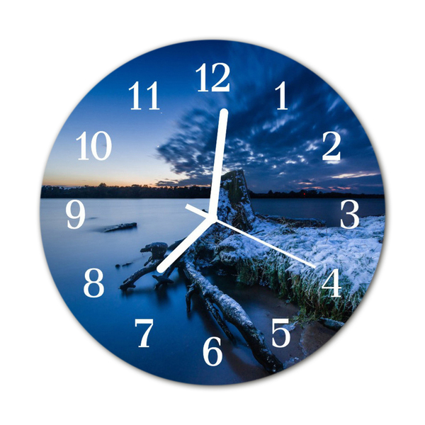 Horloge murale en verre Campagne