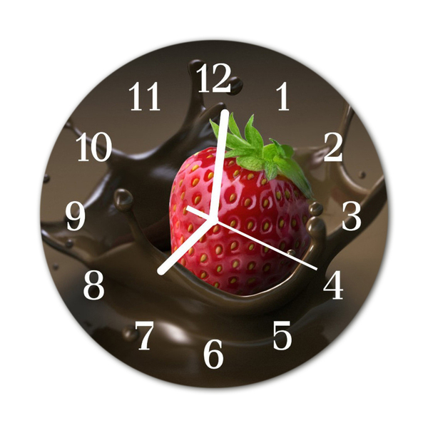 Horloge murale en verre Chocolat